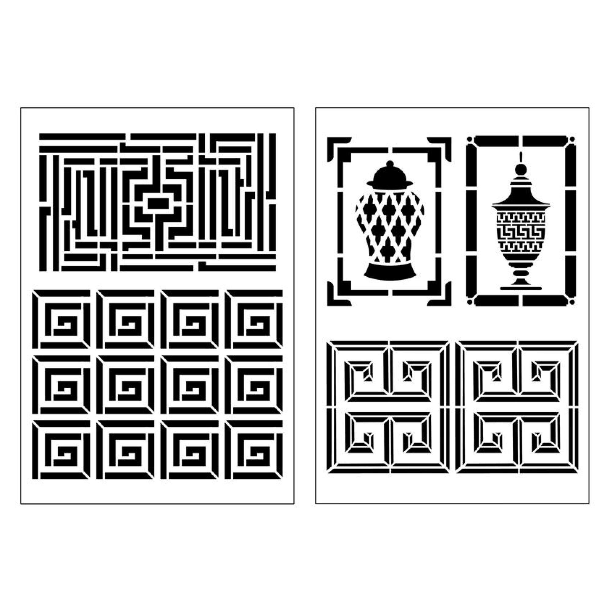 Jonathan Adler x Michaels Luxembourg Stencils